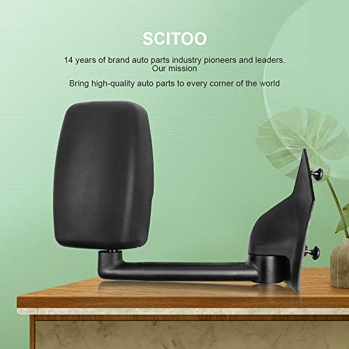 SCITOO Passenger Side View Mirror for Chevy Express/GMC Savana