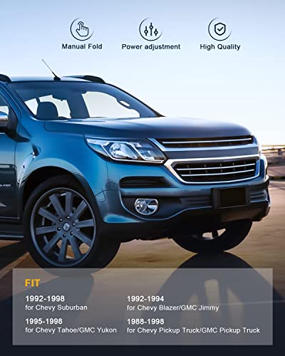 Passenger Side Manual Fold Mirror for Chevy Trucks