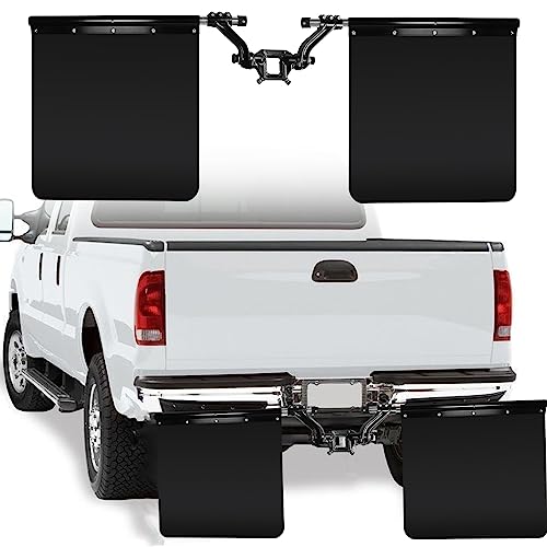 Adjustable 2" Hitch Mounted Mud Flaps, Vehicle Protection