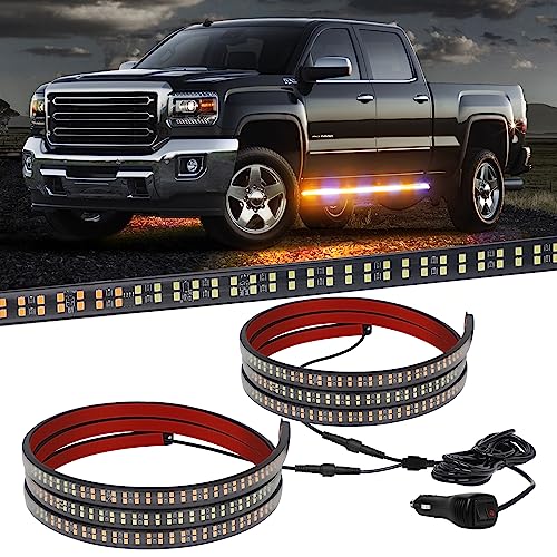 2PCS 70" Truck Emergency Strobe Lights Strip