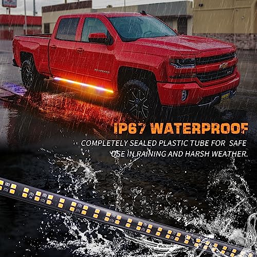 2PCS 70" Truck Emergency Strobe Lights Strip