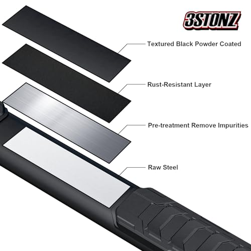 4" Side Steps for 2019-2024 Chevy Silverado GMC Sierra