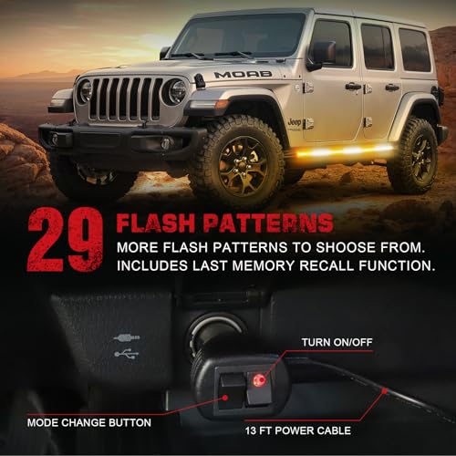 AINBIN 2 in 1 70" Truck Emergency Strobe Lights