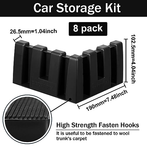 Datanly Multipurpose Car Trunk Organizer Blocks - Set of 8