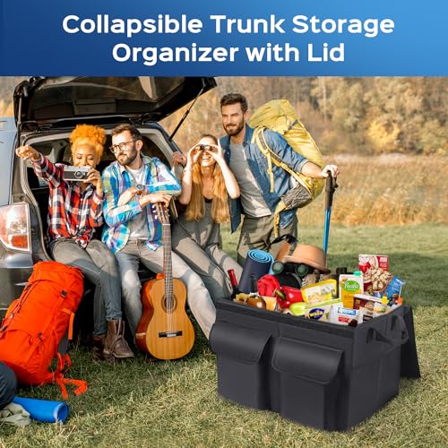 Foldable Trunk Organizer for SUVs and Sedans, Large Capacity