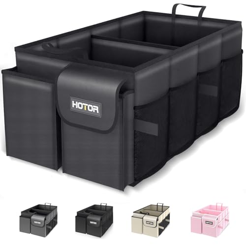 HOTOR Large Capacity Trunk Organizer for SUVs & Sedans