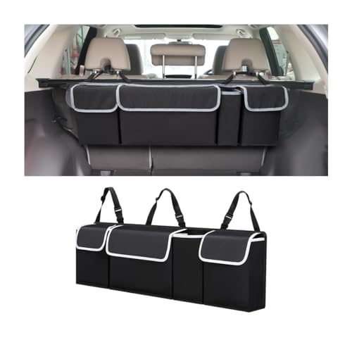 Osilly Car Trunk Organizer with Lid & Hanging Storage