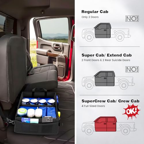 Autofit Under Seat Truck Organizer with Removable Divider