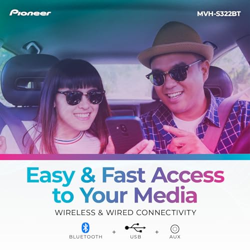Pioneer Bluetooth Car Stereo with Smartphone Connectivity