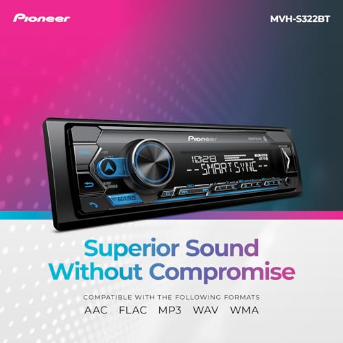 Pioneer Bluetooth Car Stereo with Smartphone Connectivity