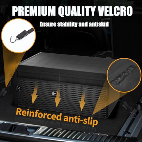 MIKKUPPA Collapsible Car Trunk Organizer with Lid