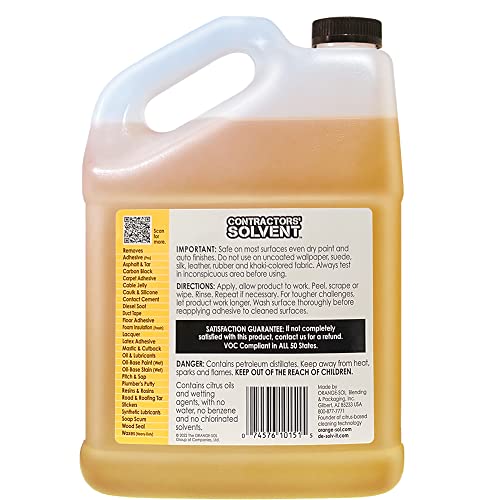 Orange Sol 10151/52 Contractor Solvent, 128 oz