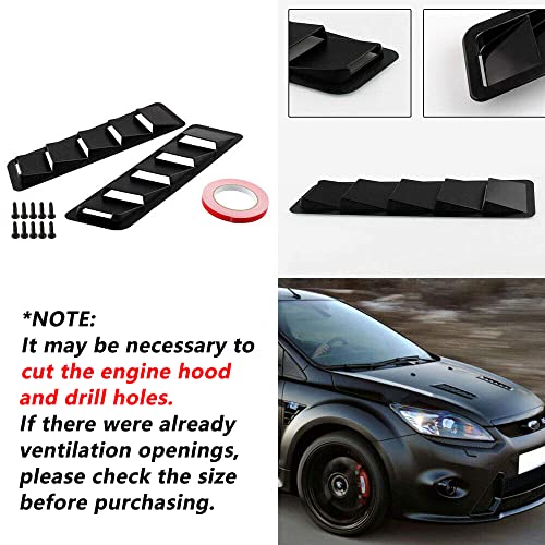Black Car Hood Scoop Cover - WENJTP Hoods Vents