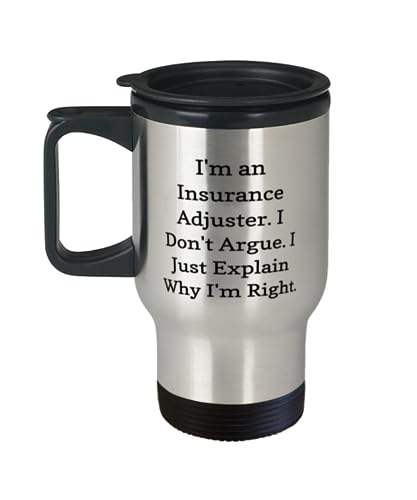 Insurance Adjuster Travel Mug for Coworker Gift idea