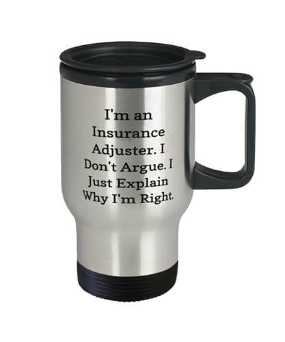 Insurance Adjuster Travel Mug for Coworker Gift idea