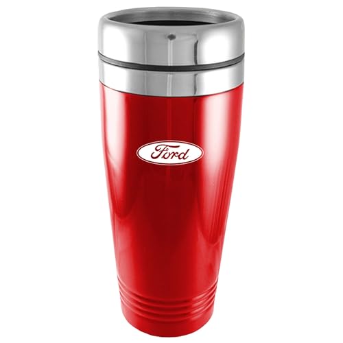 Ford Red Stainless Steel Travel Mug by Au-TOMOTIVE GOLD