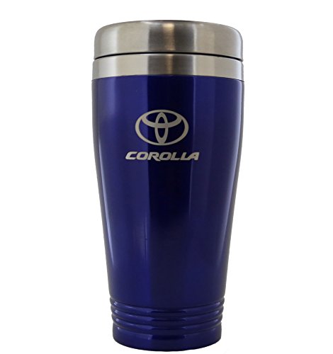 Toyota Corolla Blue Stainless Steel Travel Mug by Au-TOMOTIVE GOLD