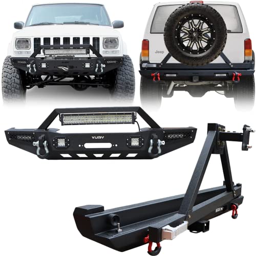 Front/Rear Bumper Set for 1984-2001 Cherokee XJ