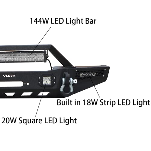 Front/Rear Bumper Set for 1984-2001 Cherokee XJ