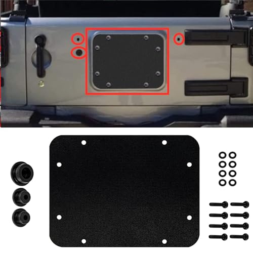 Spare Tire Carrier Filler Plate for Jeep Wrangler