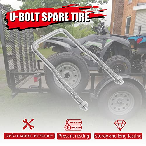 Zinc Plated Spare Tire Carrier U-Bolt Bracket