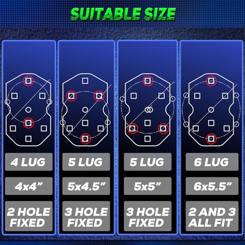 Heavy Duty Spare Tire Carrier Mount Bracket