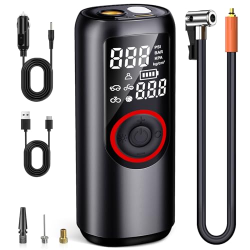 Ozclub Cordless Tire Inflator - 150 PSI - Black