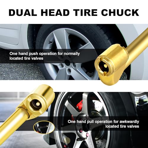5-Pack Dual Head Air Chuck Set for Tires