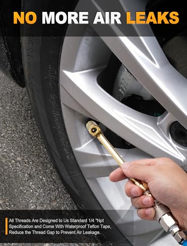 Heavy Duty Dual Head Air Chuck Set for Cars