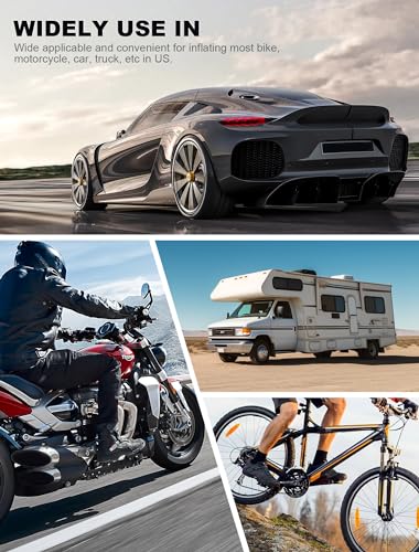 LUMITECO 20'' Tire Inflator Hose Adapter with Accessories