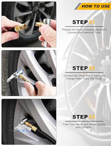 Metal Locking Tire Chuck with Standard Valve Thread