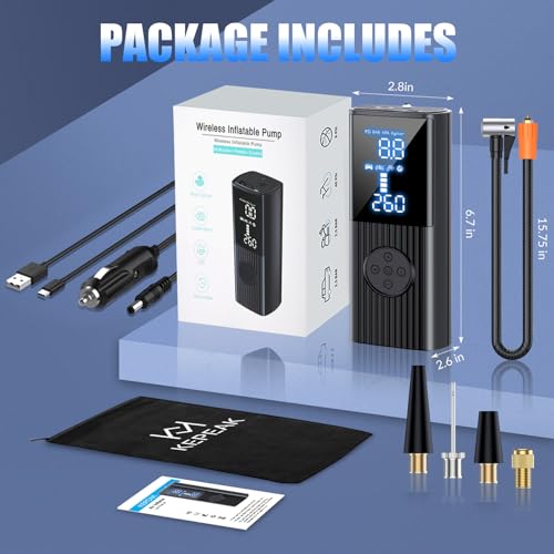 KEPEAK Portable Air Compressor - 20000mAh Tire Inflator