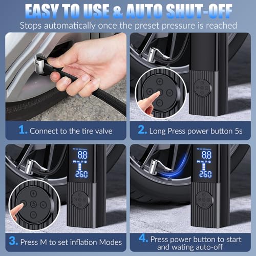 KEPEAK Portable Air Compressor - 20000mAh Tire Inflator