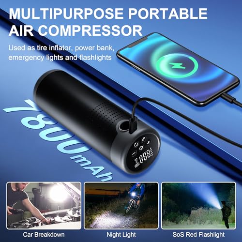 Whiosey 150 PSI Tire Inflator Portable Air Compressor