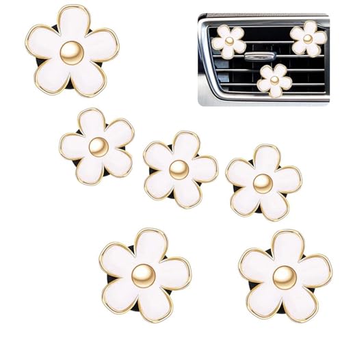 Daisy Flower Air Vent Clips for Car Interior Décor