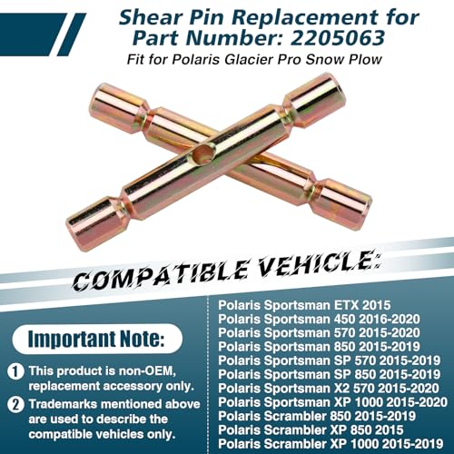 Polaris ATV Snow Plow Shear Pins Set (4 Pcs)