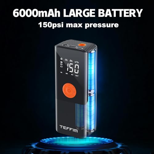 Portable Tire Inflator with Digital Gauge - 150 PSI