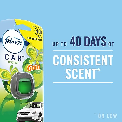 Febreze Car Vent Clips, Ocean Scent, 07 oz, Pack of 4