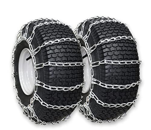 OakTen 2 Tire Chains for Snow Blower, 2-Link Design