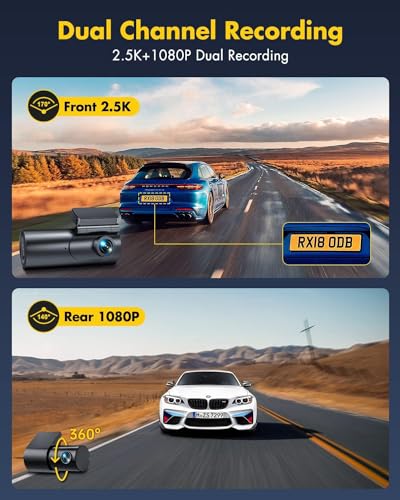 4K Dual Dash Cam with WiFi & App Control