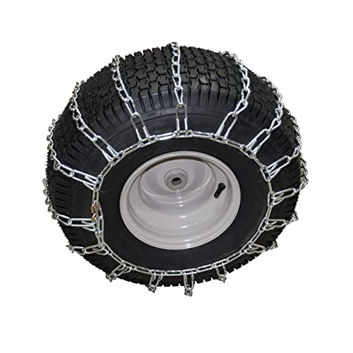 OakTen 2 Tire Chains for Snow Blower, 2-Link Design