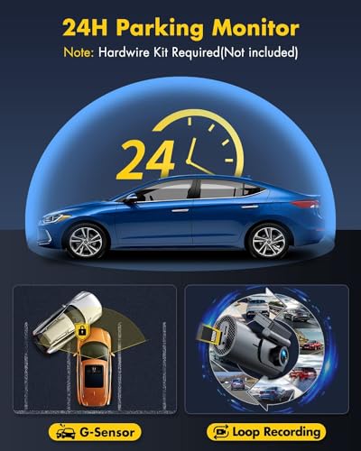 4K Dual Dash Cam with WiFi & App Control