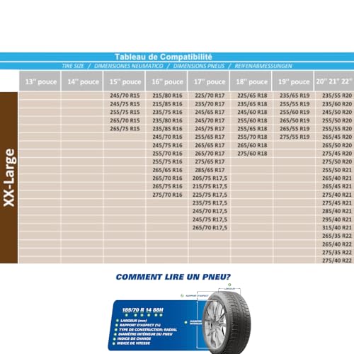 XX-LARGE Snow Tire Socks | Mountain Law Compliant & High Performance