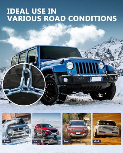 Universal Emergency Anti-Skid Snow Chains for Car Trucks