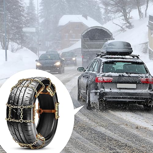 Adjustable SUV Truck Pickup Snow Chains, Quick Installation