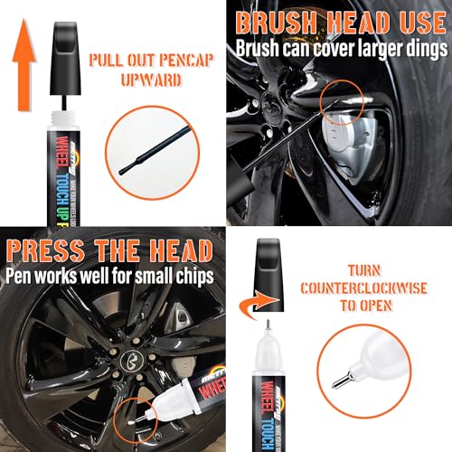 Universal Gloss Black Rim Touch Up Paint Pen