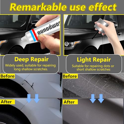 Rosewood Black Car Scratch Repair Kit, 3-In-1 Formula