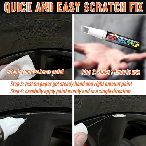 Universal Gloss Black Rim Touch Up Paint Pen