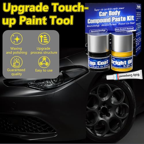 Rosewood Black Car Scratch Repair Kit, 3-In-1 Formula