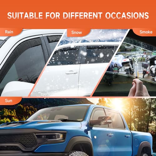 Dodge RAM Crew Cab Rain Guards - 4PCS